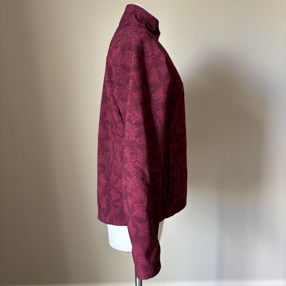 The North Face Apex Bionic Jacket Bordeaux Burgundy Botanical Womens Size L - Picture 2 of 11